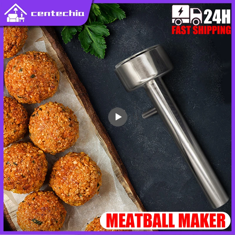 

New Meatball Maker Large Falafel Ball Making Scoop Mold Kitchen Tool Pal Meat Pressing Gadgets Stainless Steel Meatball Machine