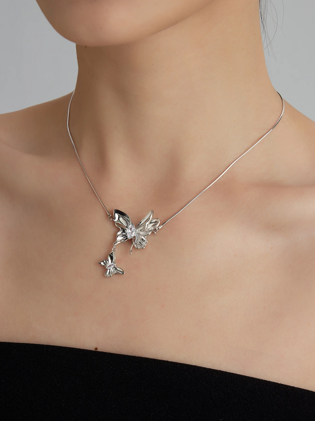 

Original Fashion Simple Butterfly Pendant Necklace Charm Clavicle Chain Female