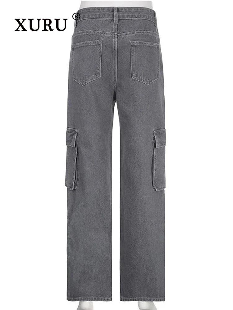 Джинсы xру с низкой посадкой для женщин в стиле ретро принтом звезд большими