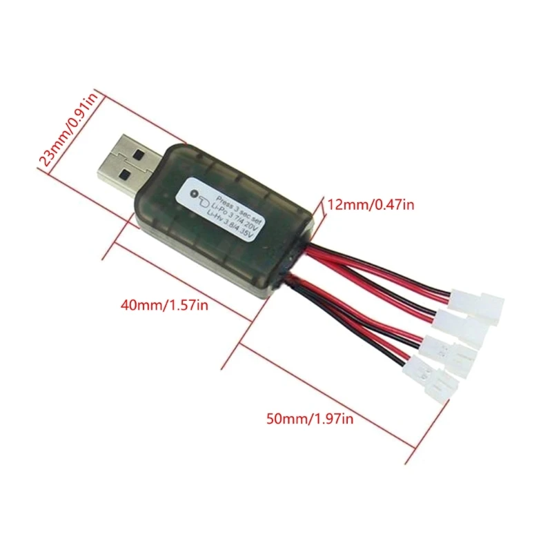 CX405 4-канальное зарядное устройство с интерфейсами питания USB удобное для