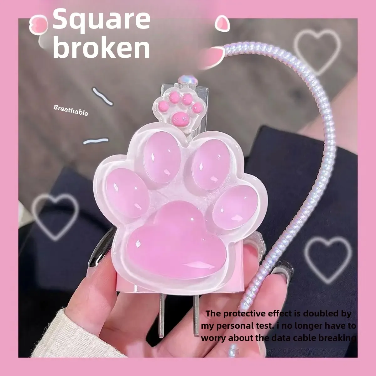 Для Apple 20 Вт зарядное устройство милый котенок дизайн коготь мягкий чехол из ТПУ