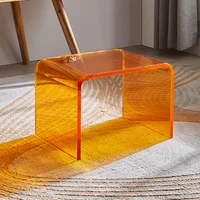 acrylic shoe changing stool orange living room home furniture sofa side cabinet stool %ec%8a%a4%ed%88%b4 banquetas para cozinha