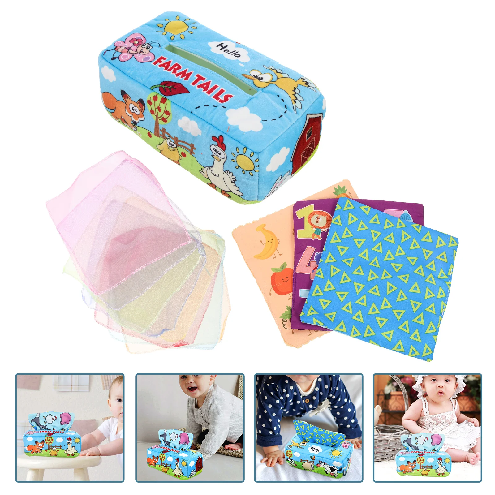 

1 Set Creative Napkin Box Playthings Interesting Tissue Box Baby Toys Educational Playthings for Home School Toddler Gift