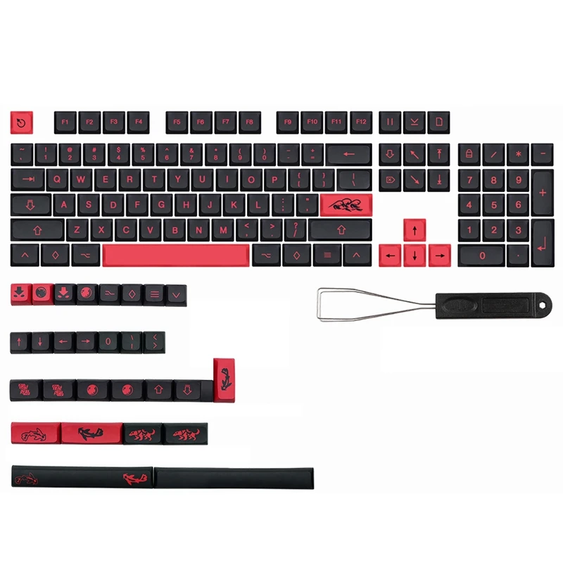 

132 Key MIZU Keycap XDA Keycaps for Dz60/RK61/64/Gk61/68/75/84/980/104 Mechanical Keyboard Key Cap 7U Split Spacebar