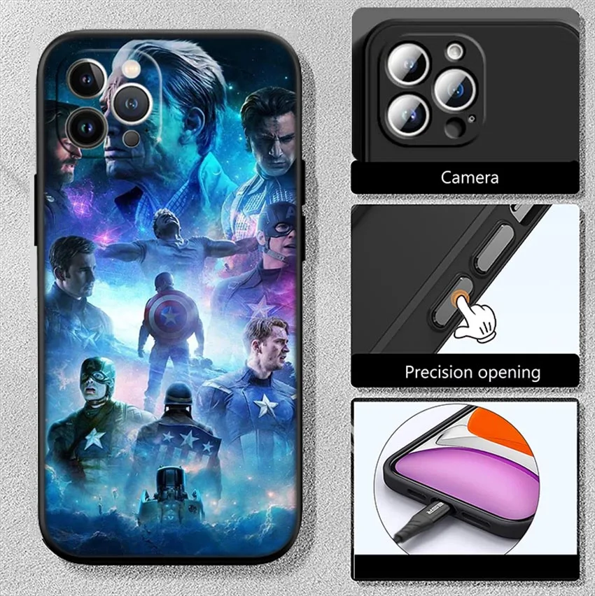 Чехол для телефона Captain America Samsung Galaxy Note 8 9 10 20 Ultra Lite Plus A03 A11 M21 J5 J6 J7 J8 Prime Core Pro Quantum 2