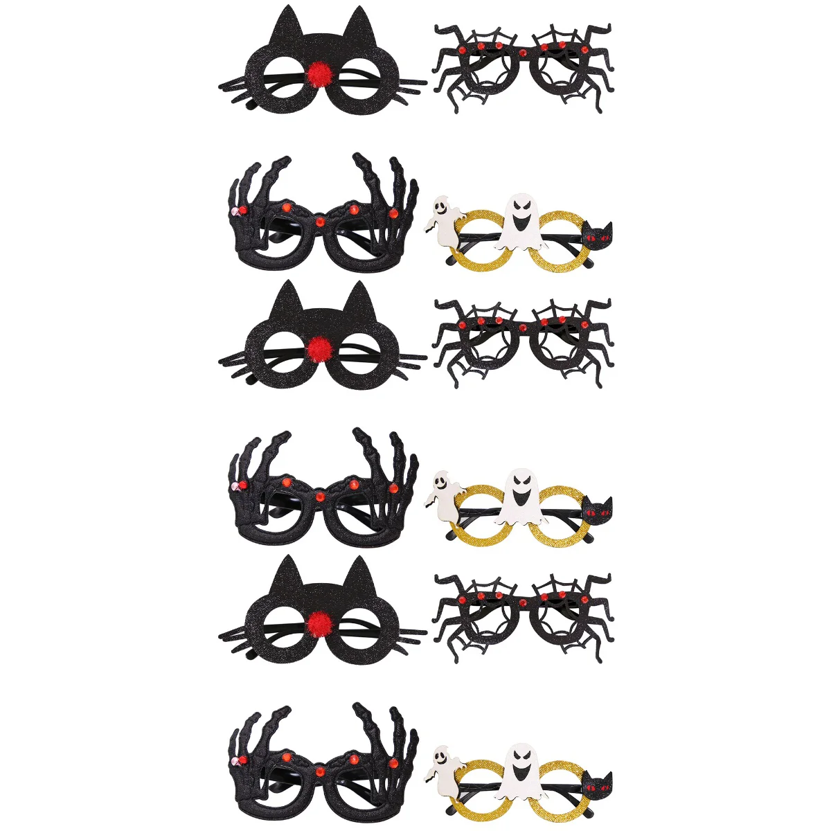 

Glasses Party Eyeglasses Props Photo Decor Giftfestival Performance Cosplay Funny Bat Delicate Spider Webshape Eyewear Novelty