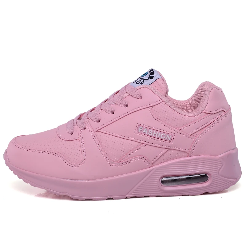 

Women Spring New Fashion Air Cushion Lace Up Flat Platform Sport Running Shoes Girls Student Running Flats AF Casual Shoes