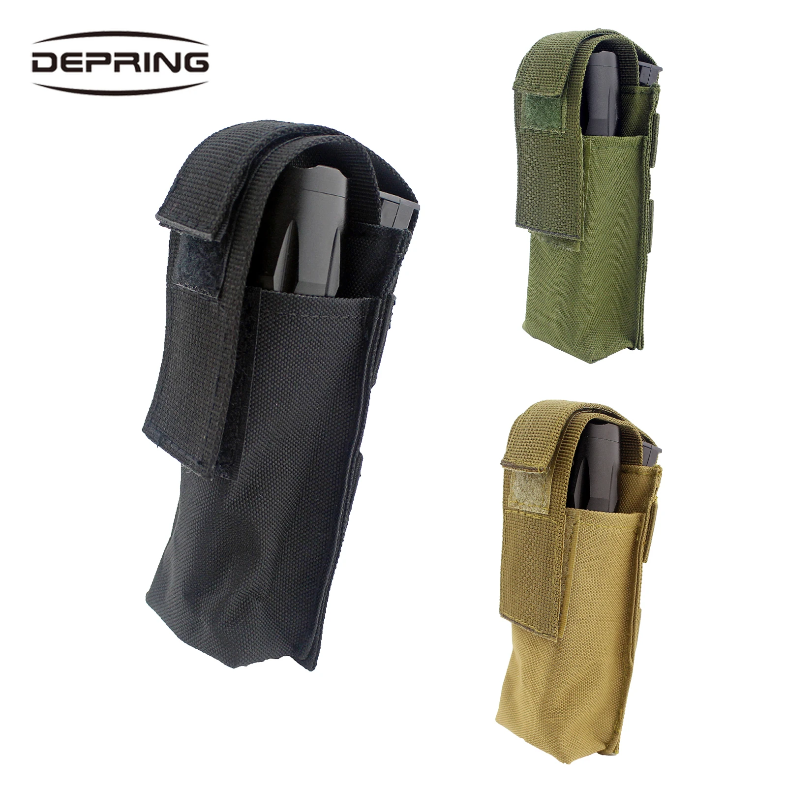 

Camping Hiking Torch Flashlight Pack Tactical Military Portable Durable Medical EMT Scissor Pouch Bag Small Knife Holding Bag