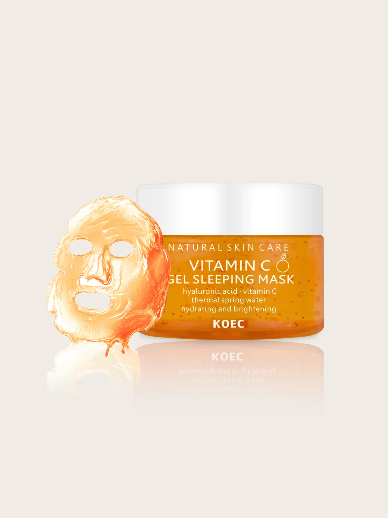 

Vitamin C Gel Sleeping Face Mask Hyaluronic Acid Moisturizing Anti-aging Rejuvenating Hydrating Brightening Gel Mask Skin Care