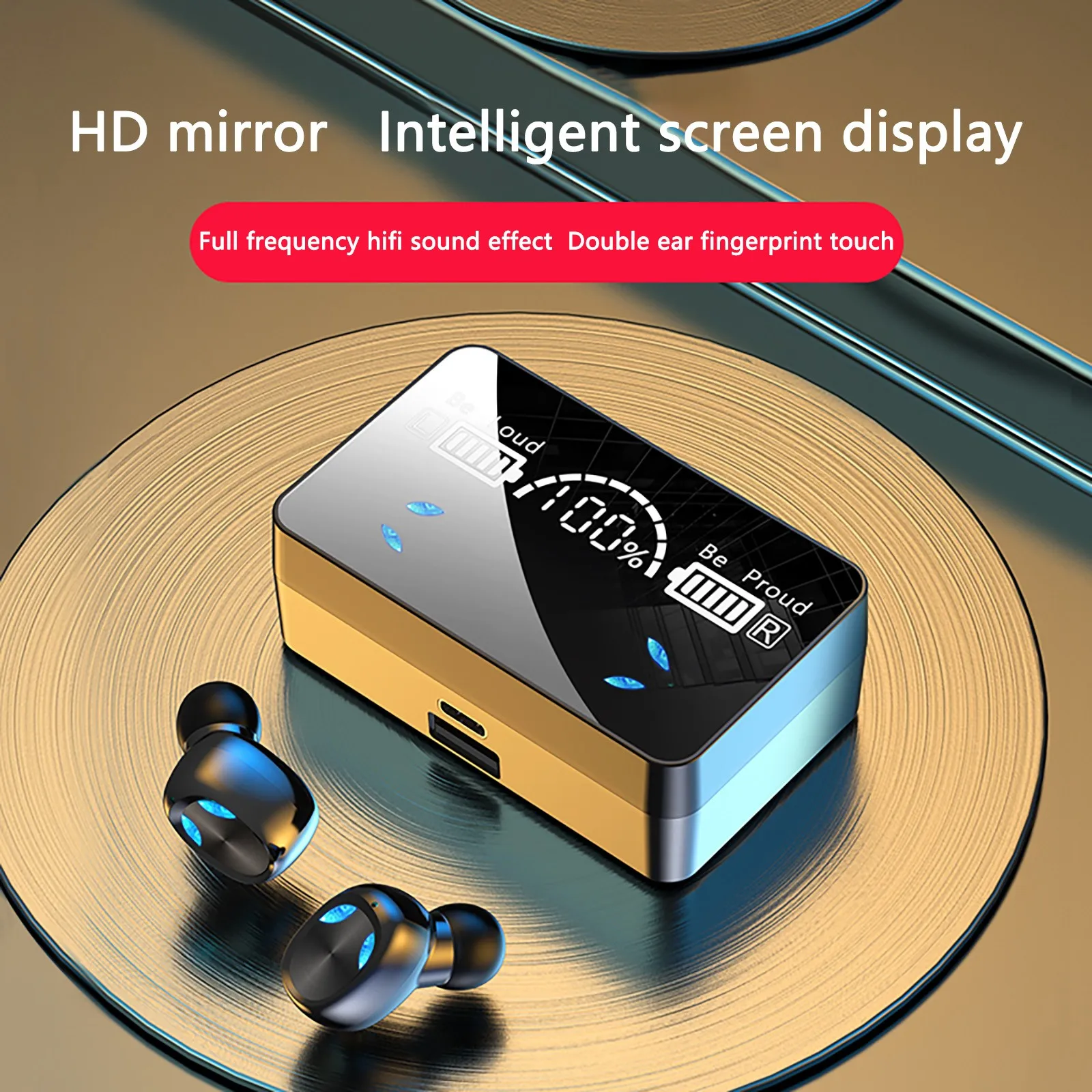 

TWS M23 Bluetooth 5.1 fone Earphones Charging Box Wireless Headphone Stereo Sports Waterproof Earbuds Headsets With Microphone