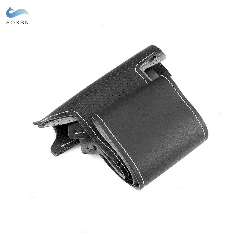 

Перфорированная кожаная накладка на руль из микрофибры с ручной оплеткой для Toyota Fortuner 2016 2017 2018 2019 Hilux 2015-2019