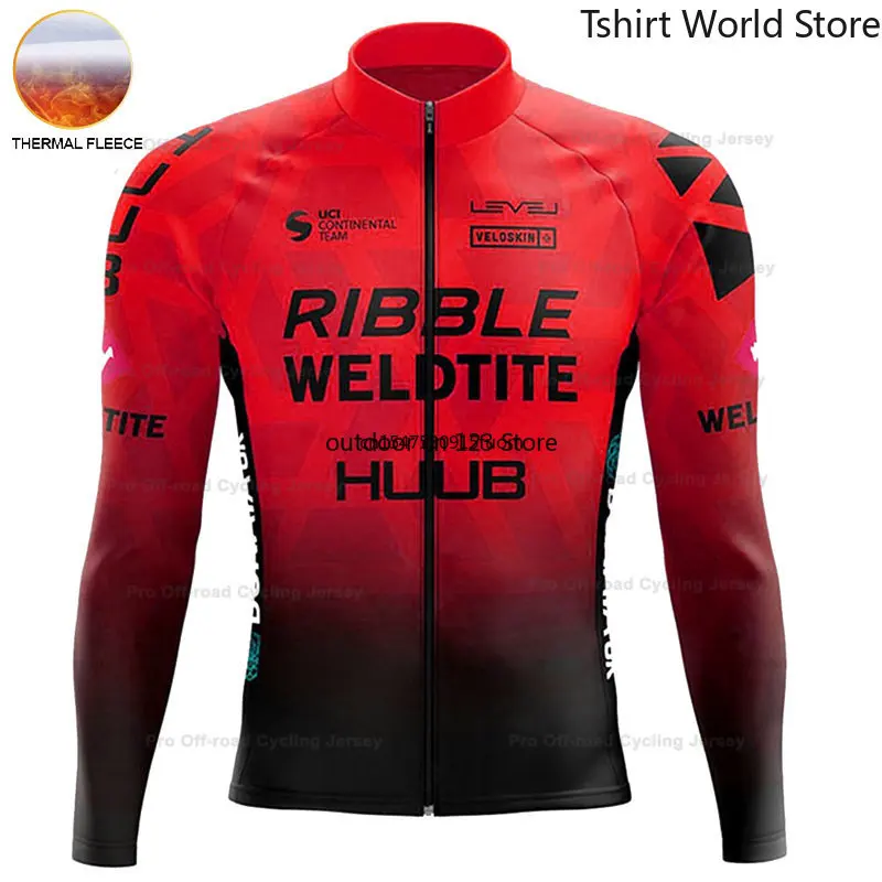 

Maillot Cyclisme Homme Hiver Winter Cycling Jersey MTB Road Bike Jacket HUUB Long Sleeve Bicycle Clothes Racing Riding Clothing