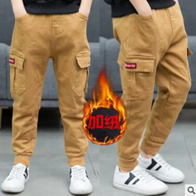 Kid Pants For Boys Cargo Pant Letters clothes Kids Pants Casual Kids Clothes Winter Teenage Boys Clothing Children's Trousers