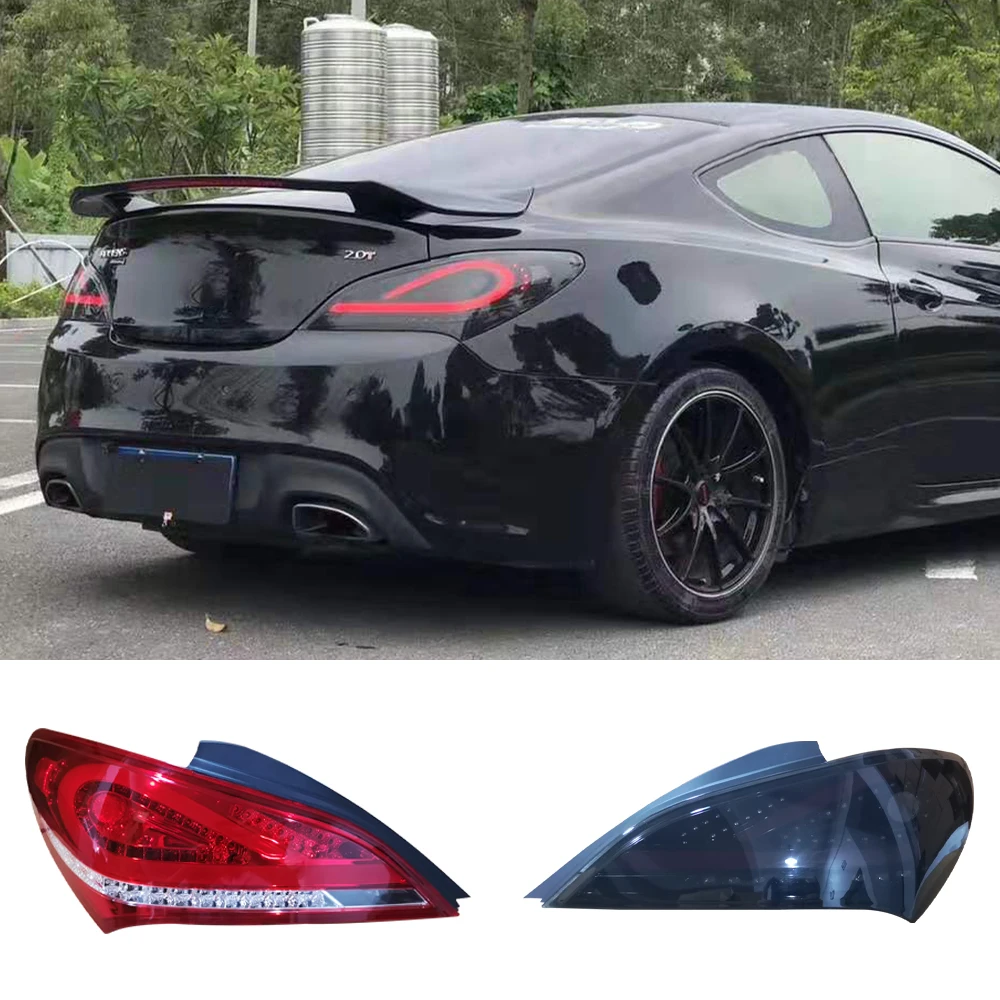 

2PCS For Hyundai Genesis Coupe Tail Lights 2009 2010 2011 2012 2013-2018 LED Tail Light Rear Lamp DRL+Brake+Park+Signal fast