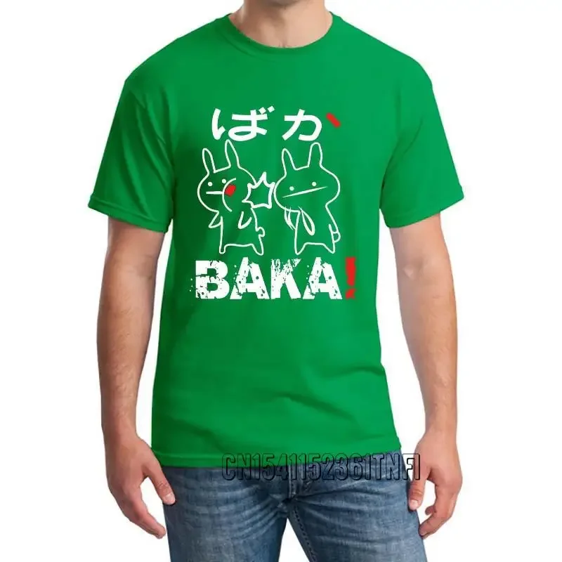 Футболка Baka Rabbit Slap в японском стиле милая тенниска из 100% хлопка с круглым вырезом
