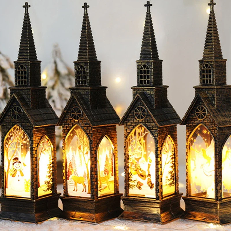 Christmas LED Night Light Santa Claus Snowman Fairy Lantern Table Ornament 2024 Home Decoration Xmas Neol 2025