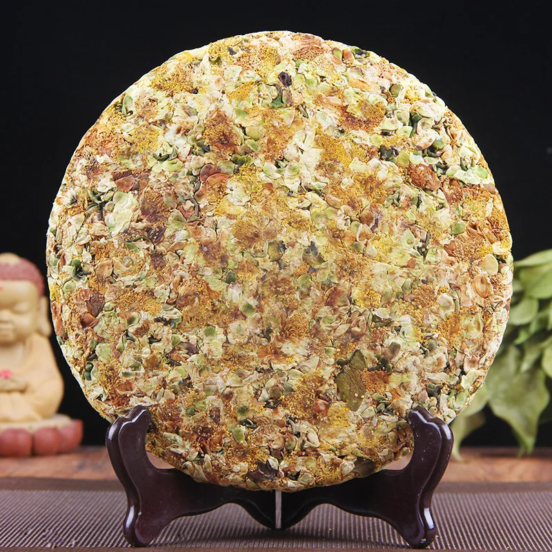 

Lincang Raw Daxueshan Remote High Mountain Flower Flavour Puer Cake 357g