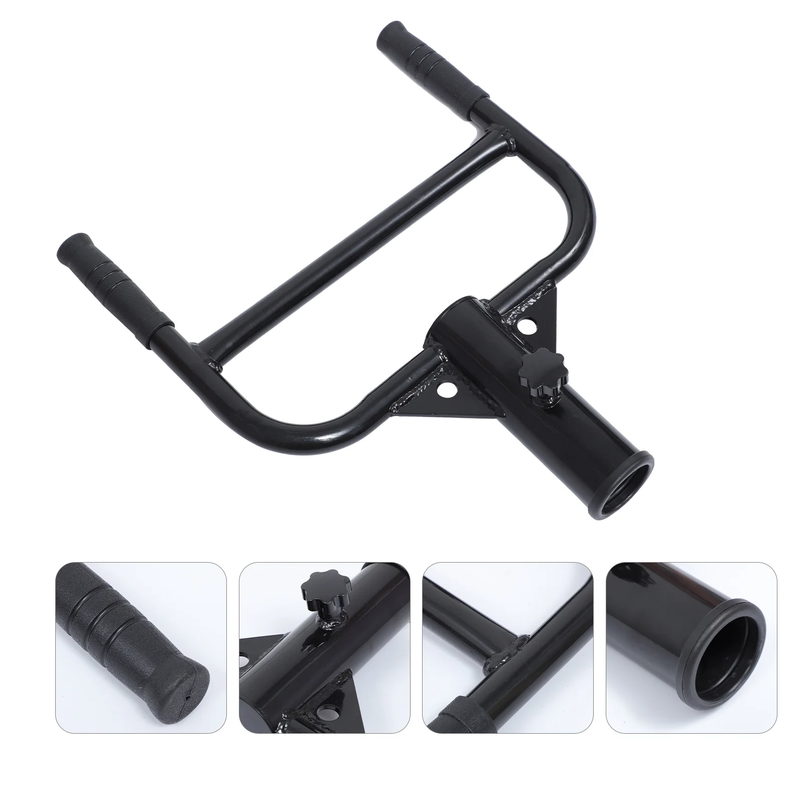 

1Pc Fitness Barbell Handle Weight Lifting Barbell Sleeve Barbell Frame (Black)