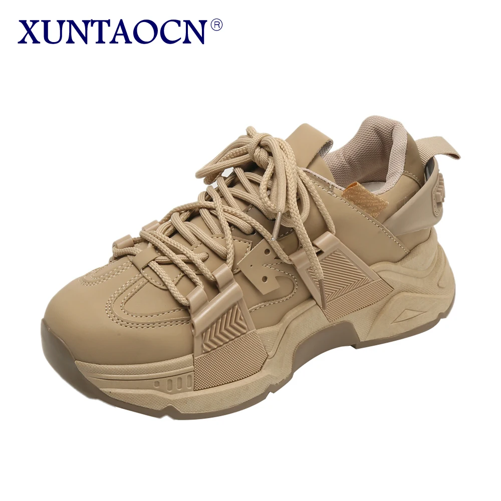 

European goods pop daddy shoes women ins tide 2023 spring women net surface thick sole light sports everything casual shoes