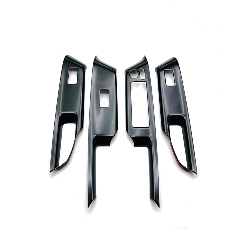 Фото RHD для Toyota AQUA MXP 2021 2022, ABS, черный, серебристый, кнопка подъема окна автомобиля, панель переключателя, накладка, аксессуары для интерьера №3