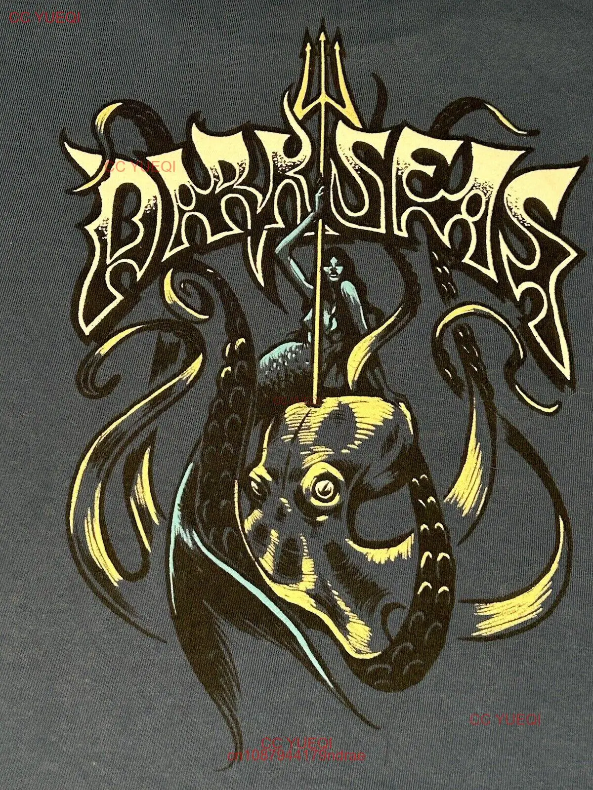 Мужская синяя Футболка-Осьминог с отделением темные Мори XL