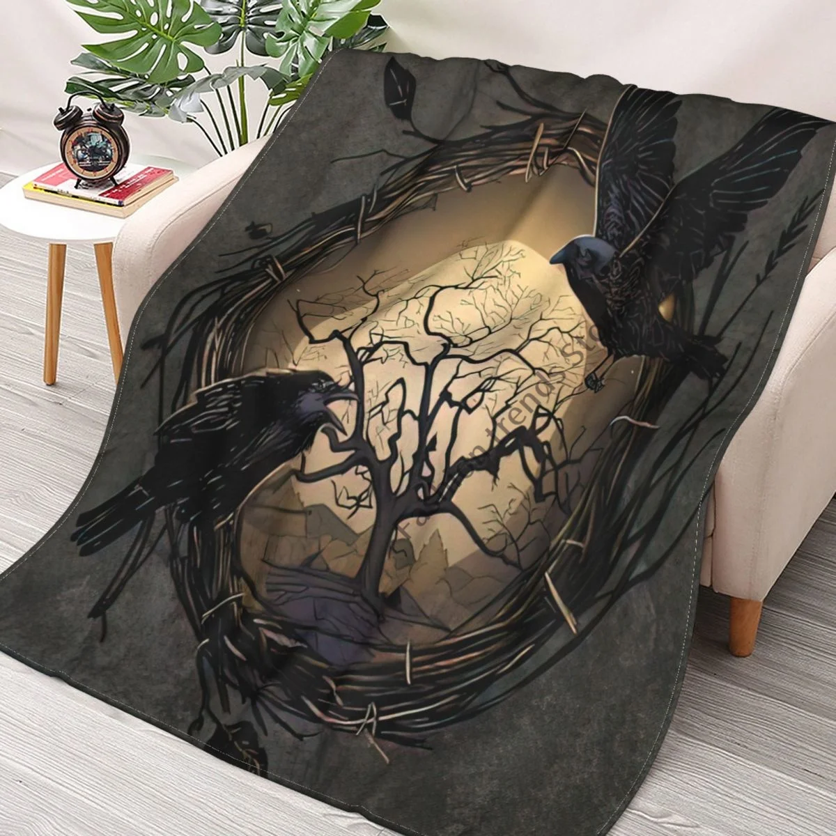 

Viking Pattern Blanket Adult Colored Kids Sherpa Blanket Superfine Bedding Style