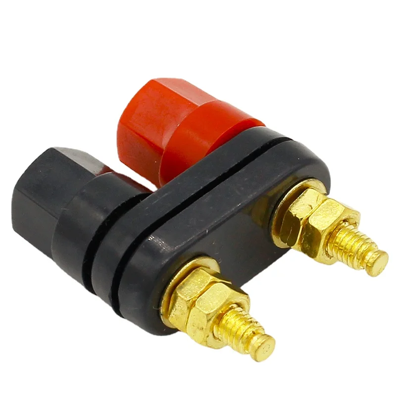 

5pcs Quality Banana Plugs Couple Terminals Red Black Connector Amplifier Terminal Binding Post Banana Speaker Plug Jack