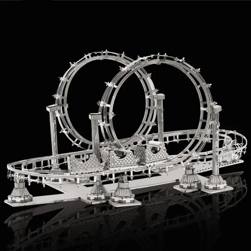 Американские Горки 3D металлические головоломки модели наборы DIY Лазерная