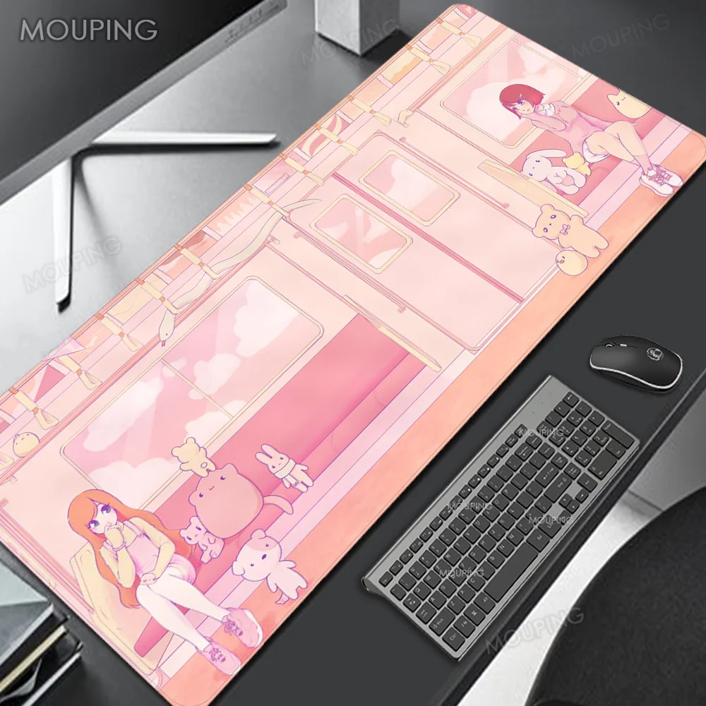 

Pink Mouse Pad Kawaii Desk Mat Cute Cat Purple Mause Pad Blue Mousepad Company Japan Carpet Aesthetic Gamer Girl Anime 900x400