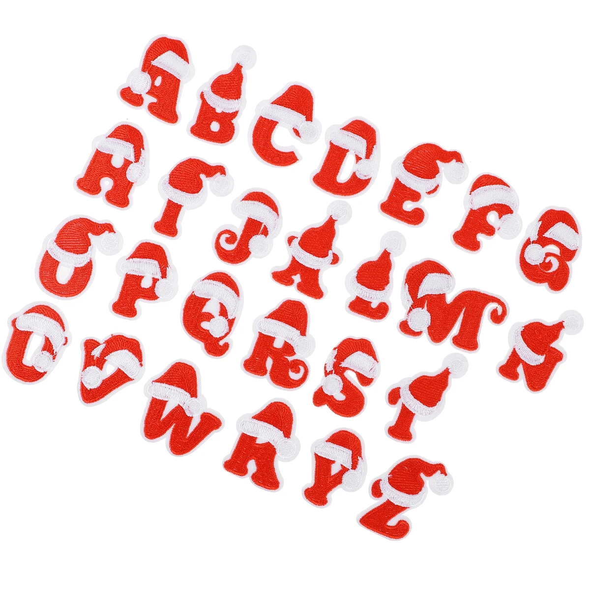 

Christmasfor Patch Clothesembroidered Appliques Applique Iron Alphabet Letter Clothing Diy Embroidery Sew Letters Stockings