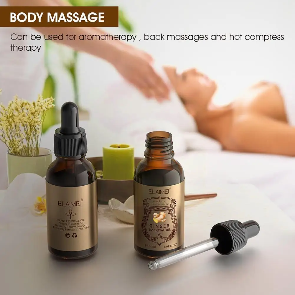 

Имбирное эфирное масло для массажа тела, Старый имбирный массаж, массажер для красоты, для ног и тела, уход за здоровьем, тонкое масло для упр...