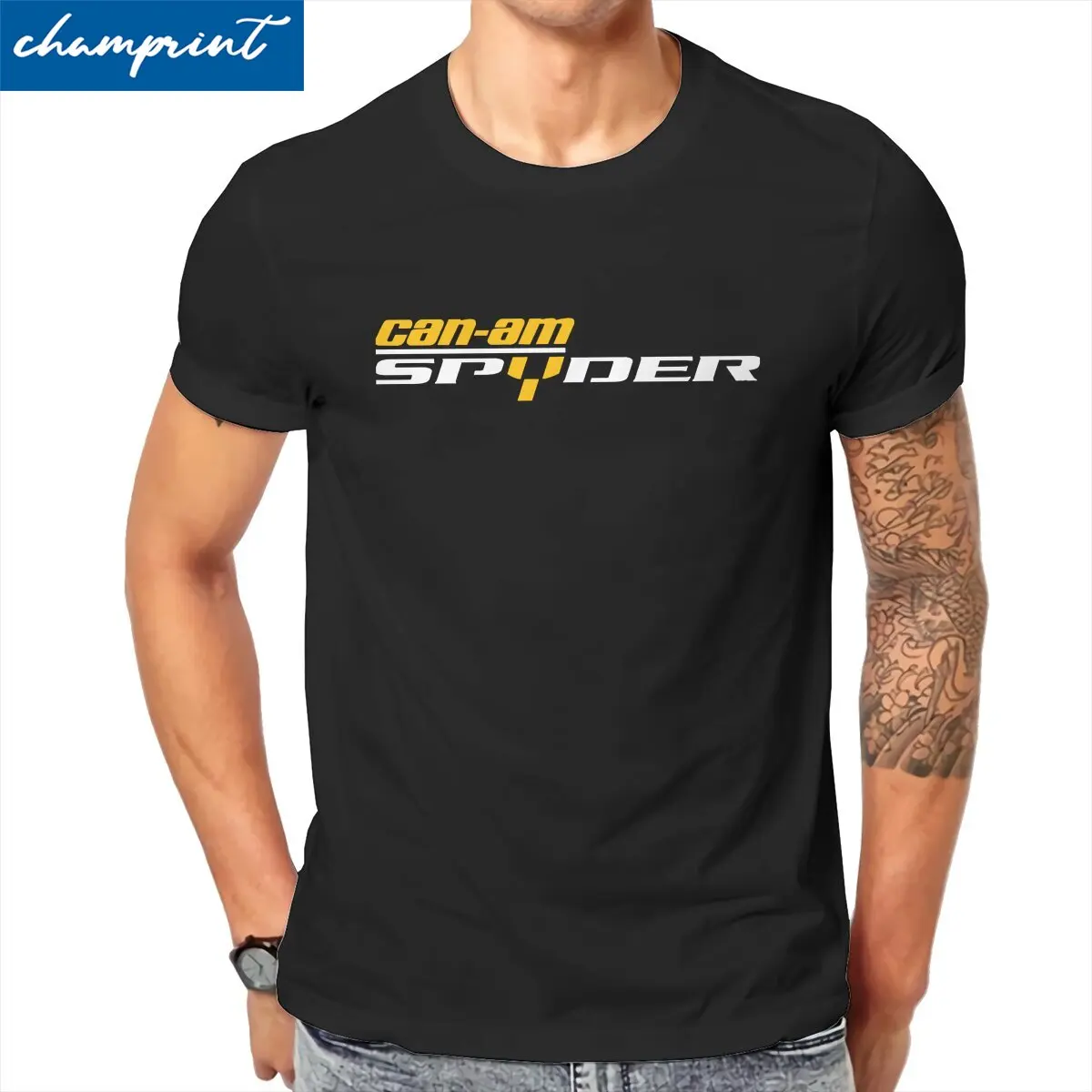 

Can Am Spyder T-Shirts Men Motorcycles Team Novelty 100% Cotton Tees Crewneck Short Sleeve T Shirts Big Size Clothing