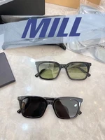 2022 new fashion gentle mill sunglasses brand design women men square sunglasses the polarization uv400protection gm
