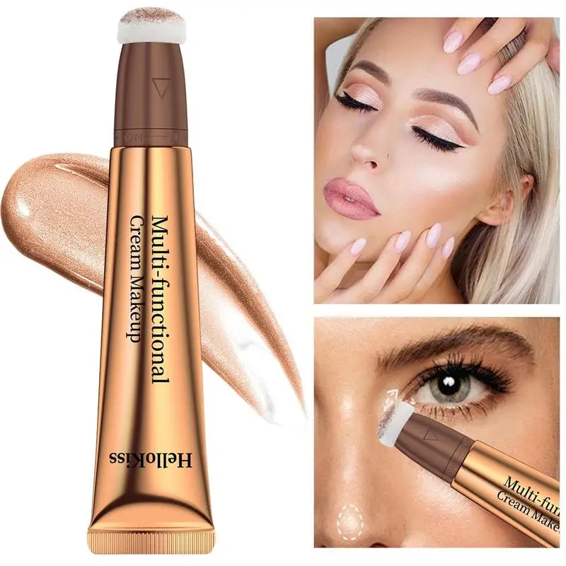 Крем румяна маркер Stick тени для век ровный макияж Жидкий Макияж глаз лица розовый