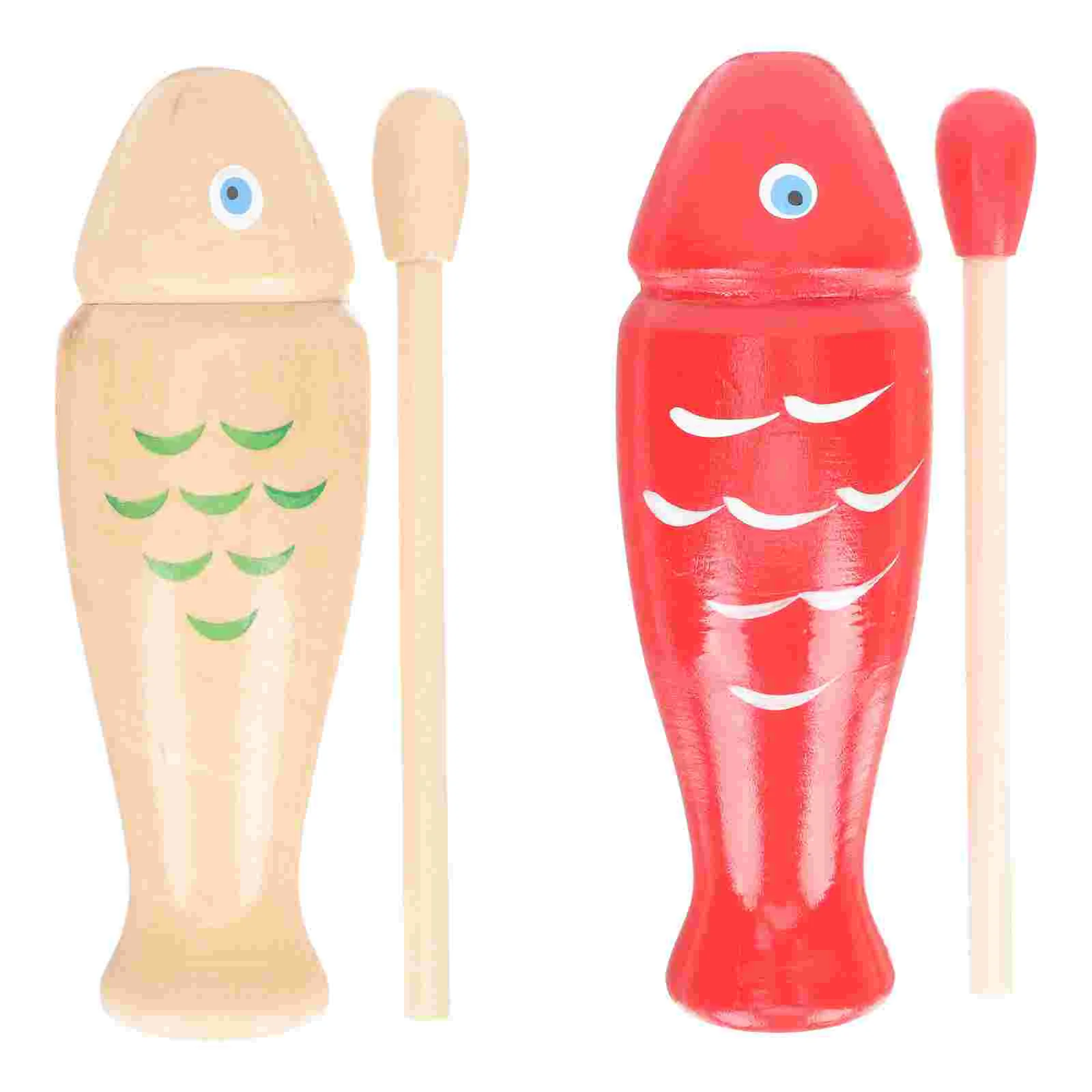 

2 Sets Enlightenment Plaything Percussion Instrument Music Toy Wooden Child Musical
