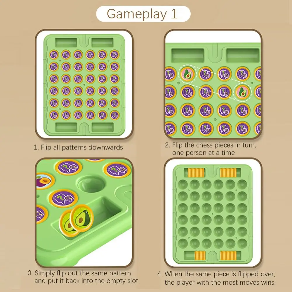 Настольная игра высшего качества с животными/фруктами на память тренировка