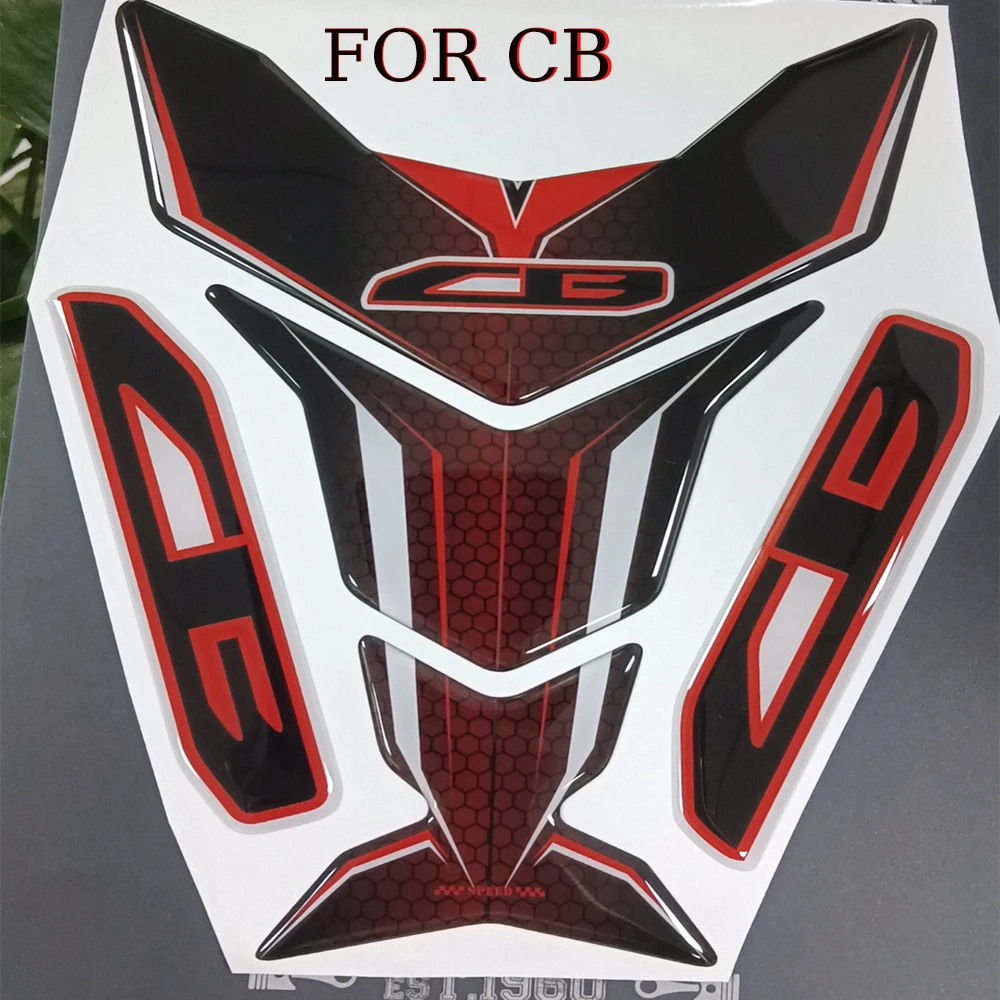 Наклейки на резервуар эмблема протектор логотипа для Honda CB300R CB300F CB500X CB1000R CB400 CB650R