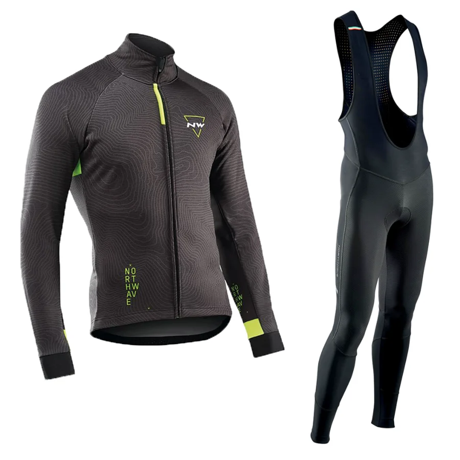 Новинка 2022 зимний теплый флисовый комплект одежда для велоспорта мужской костюм