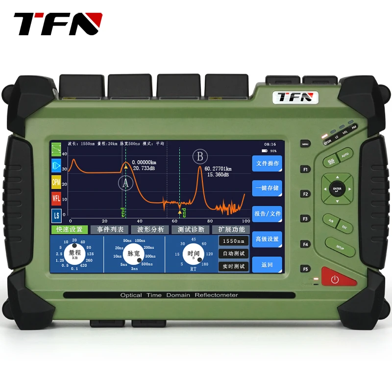 Серия TFN F4 Высший тестер OTDR 1550 нм 45 дБ Высокоточный оптоволоконный OTDR телекоммуникационного класса (art.: 3920cb80ce7b9) - 3920cb80ce7b9