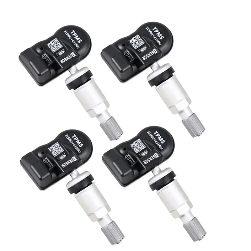 Фото Программируемый универсальный датчик TPMS TPS218, 4 шт., 315 МГц/433 МГц, датчики контроля давления в шинах TS408, TS600, TS508 №1