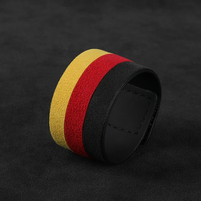 

Italy Alcantara Steering Wheel Universal Return To Standard Personality Creative Center Line Marking Supplies Protective Cover