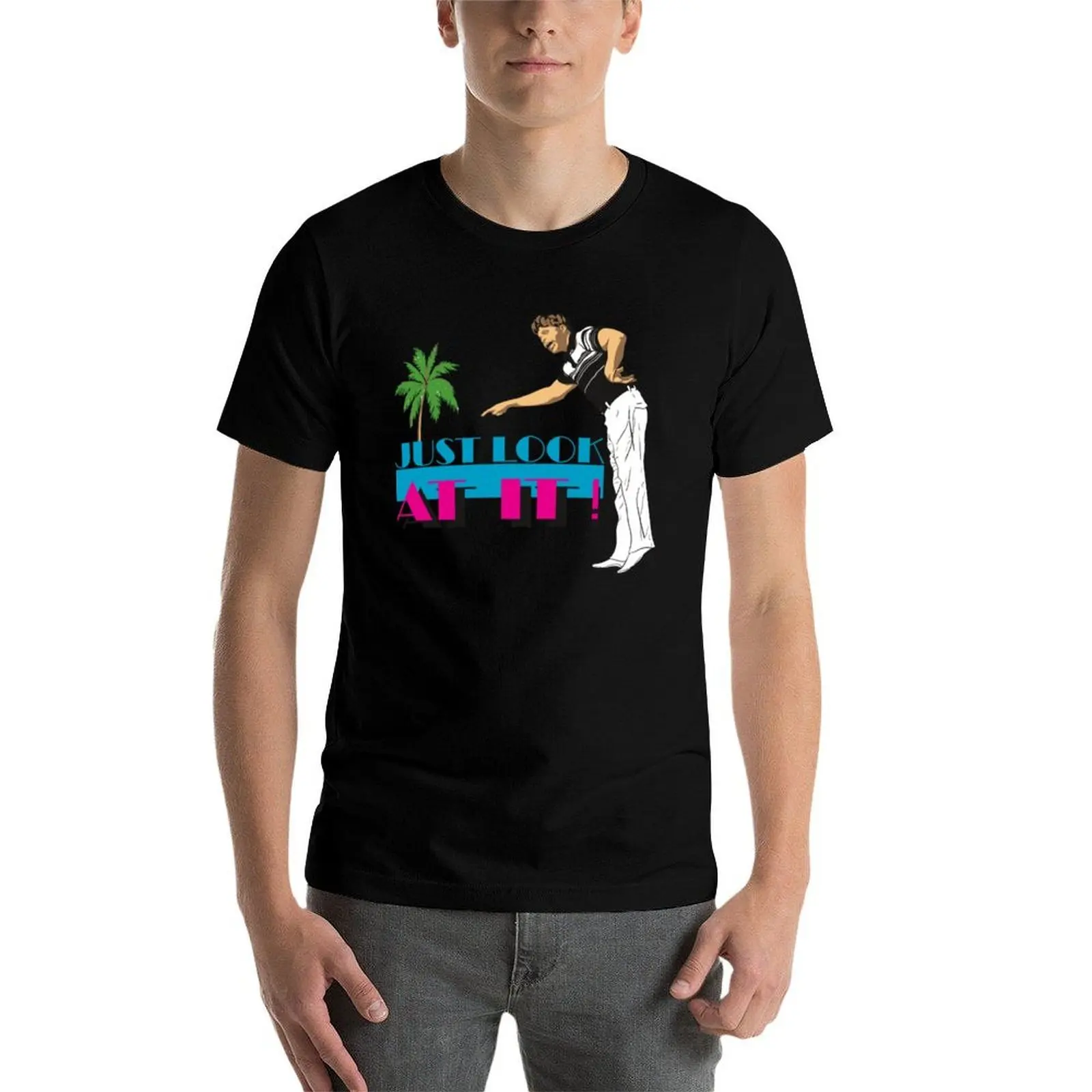 Фото Футболка Ed Bassmaster Merch Edbassmaster Just Look At It с абстрактным принтом №3