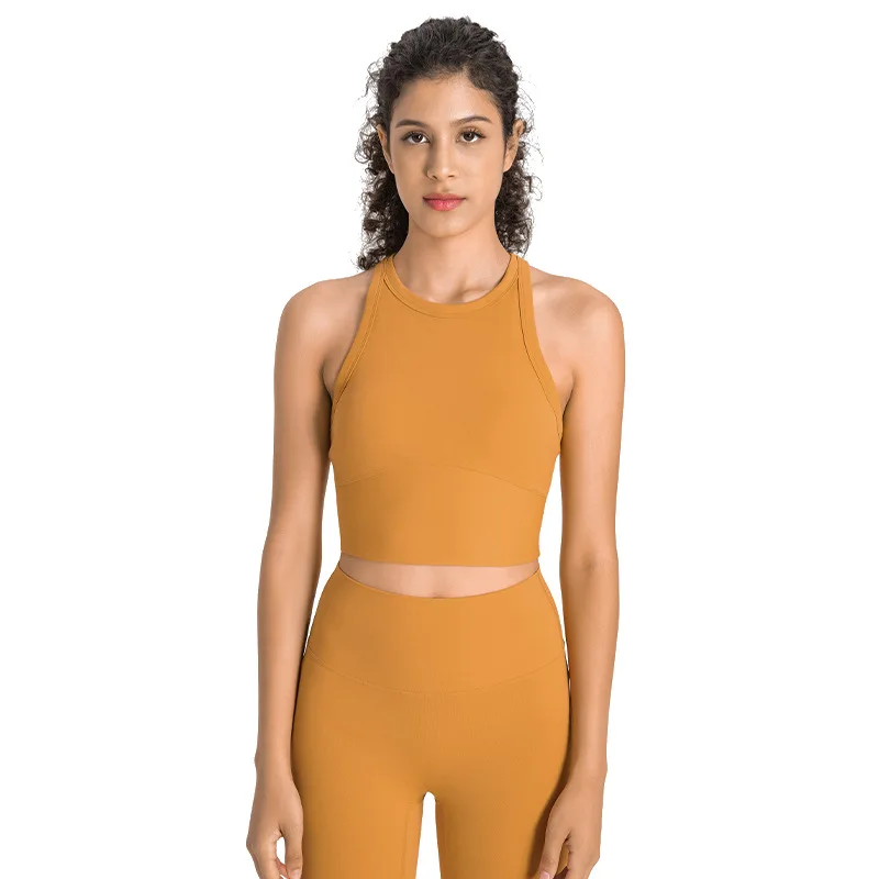 

Antibacterial And Deodorant Classic Round Neck Racerback Spring/Summer Fitness Exercise Yoga Vest