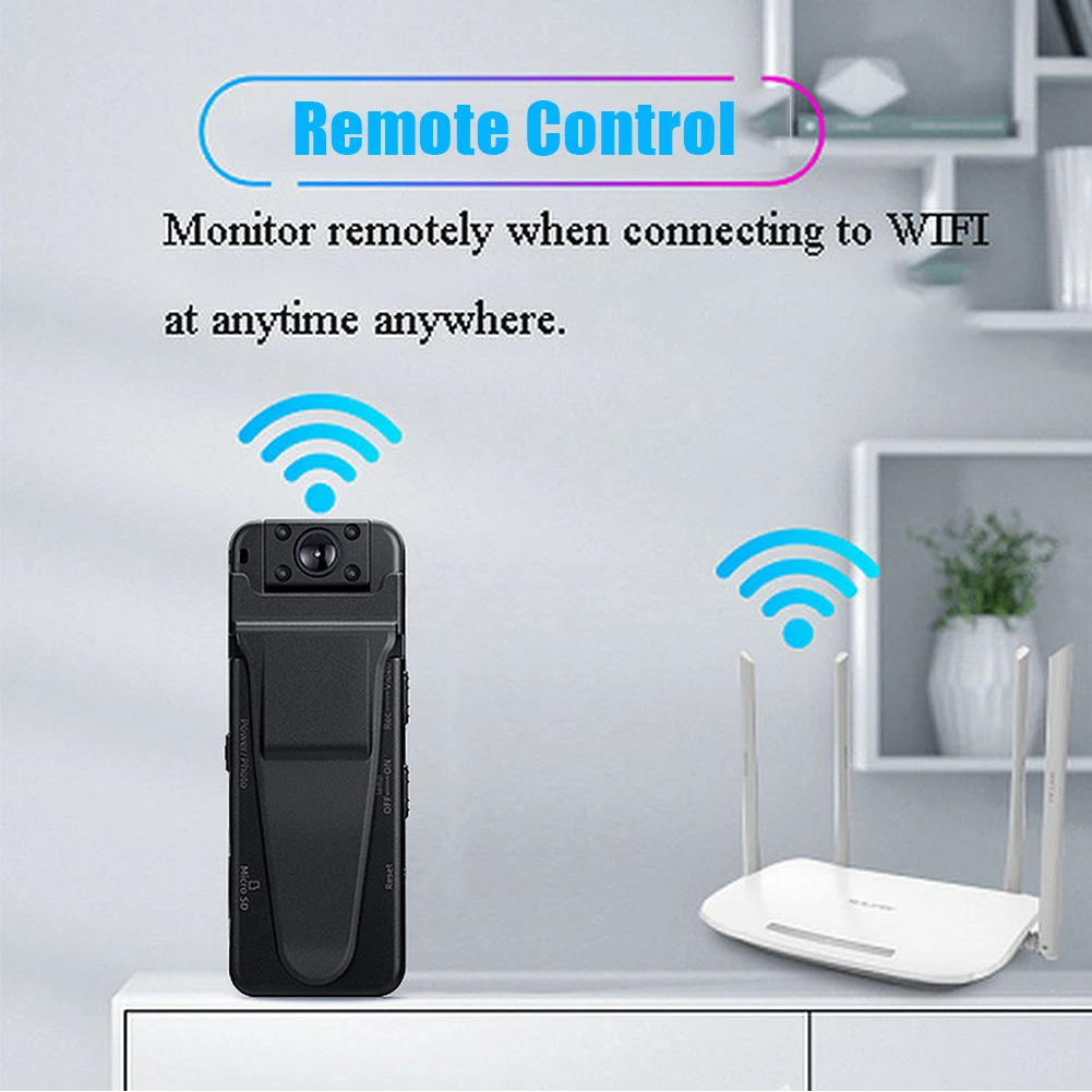 Мини-камера HD 1080P вращающийся цифровой видеорегистратор беспроводная камера с