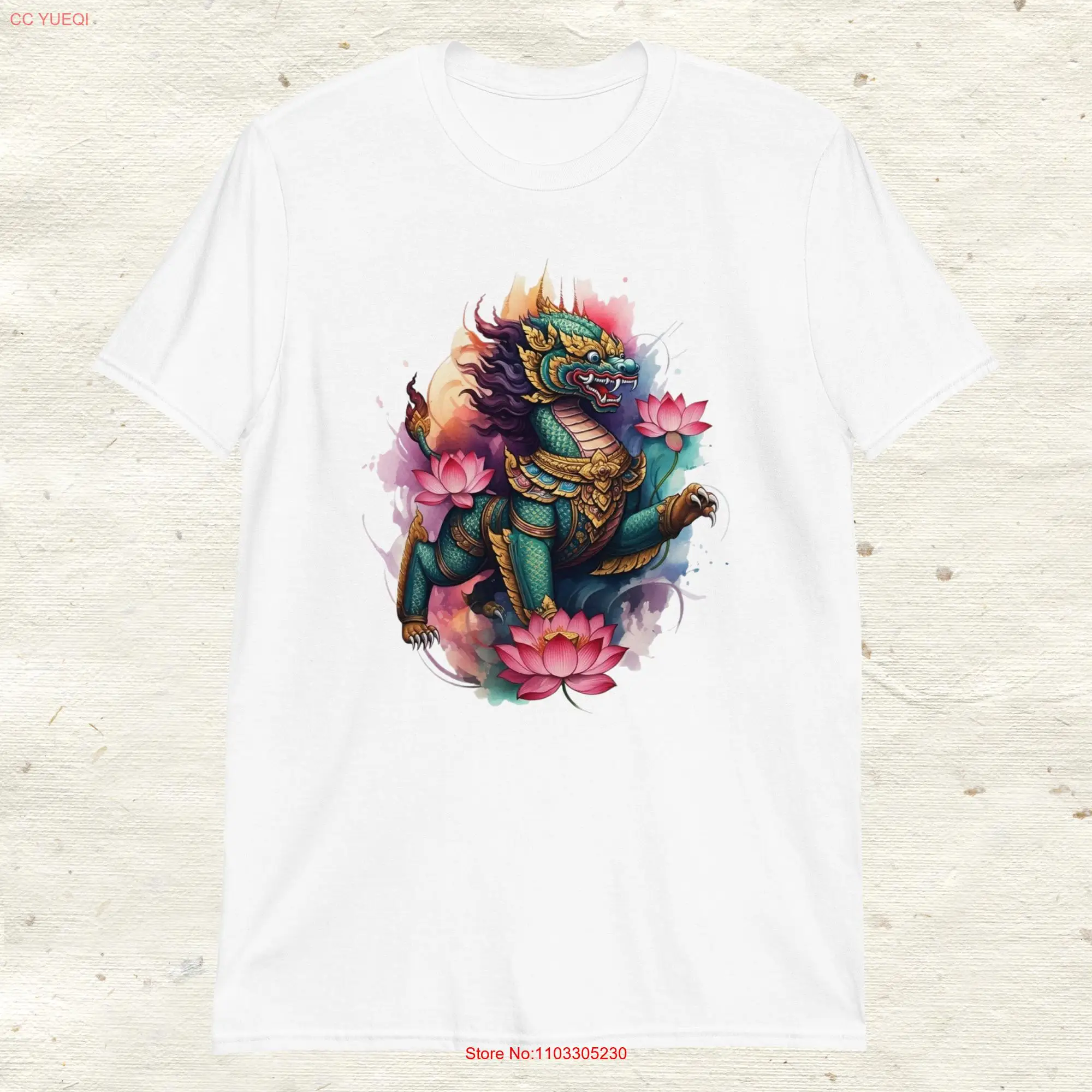 Singha T shirt Thai Culture Unique Mythology long or short sleeves