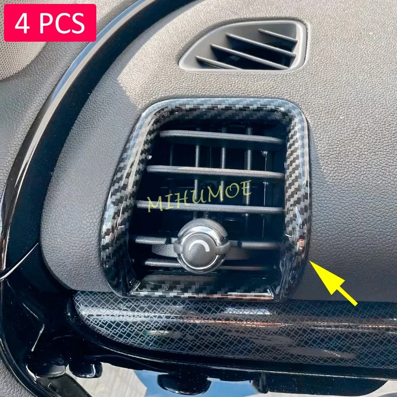 

For 2016-2022 Mini Clubman F54 Carbon Fiber Car Interior Center Control Side & Middle Air Vent Cover Trim