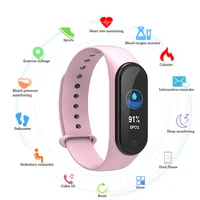 m4 smart band wristband pedometer watch smart band bracelet blood pressure heart rate fitness tracker wrist watch for men women