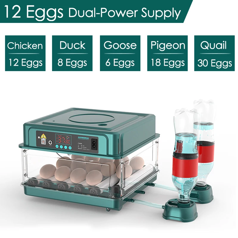 

Equipment Quail Digital Fully 10/12 Turner Goose Tool Hatchery For Incubator Incubation Automatic Poultry Chicken Brooder Eggs