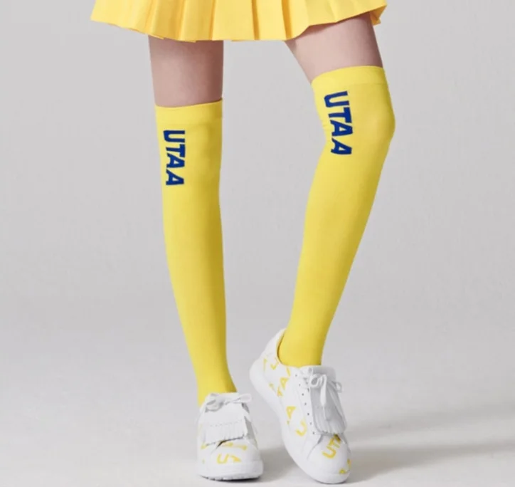 New golf ladies stockings thick cotton knee-length ladies socks in autumn and winter