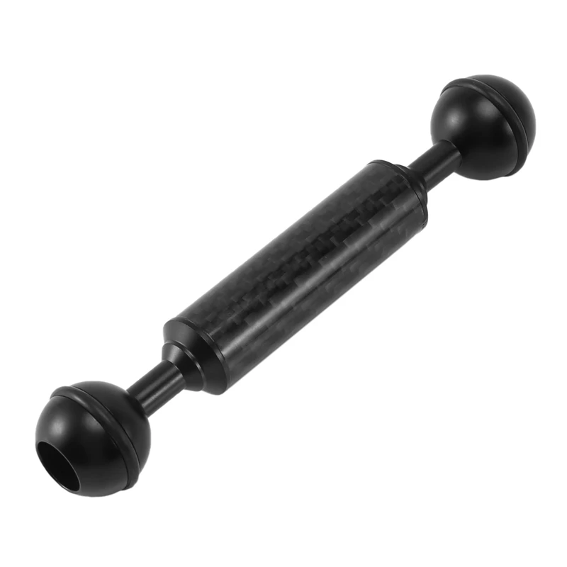 

Top Deals Carbon Fiber Float Extension Arm 1 Inch Dual Ball Diving Camera Photography D20mm 5 Inch Light Underwater Buoyancy Tri